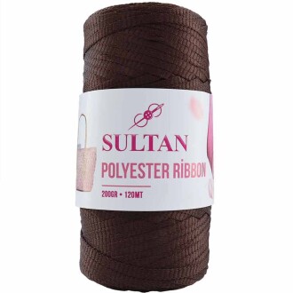 Polyester Ribbon Makrome ( 200 Gr ) 634 Acı Kahve - Sultan