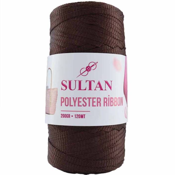 Polyester Ribbon Makrome ( 200 Gr ) 634 Acı Kahve - 1