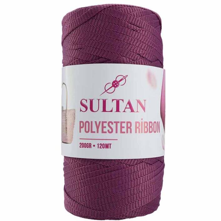 Polyester Ribbon Makrome ( 200 Gr ) 648 Açık Mürdüm - 1