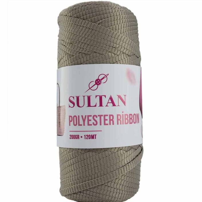 Polyester Ribbon Makrome ( 200 Gr ) 649 Taş Rengi - 1
