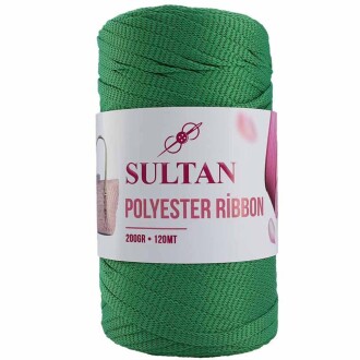 Polyester Ribbon Makrome ( 200 Gr ) 660 Yeşil - Sultan