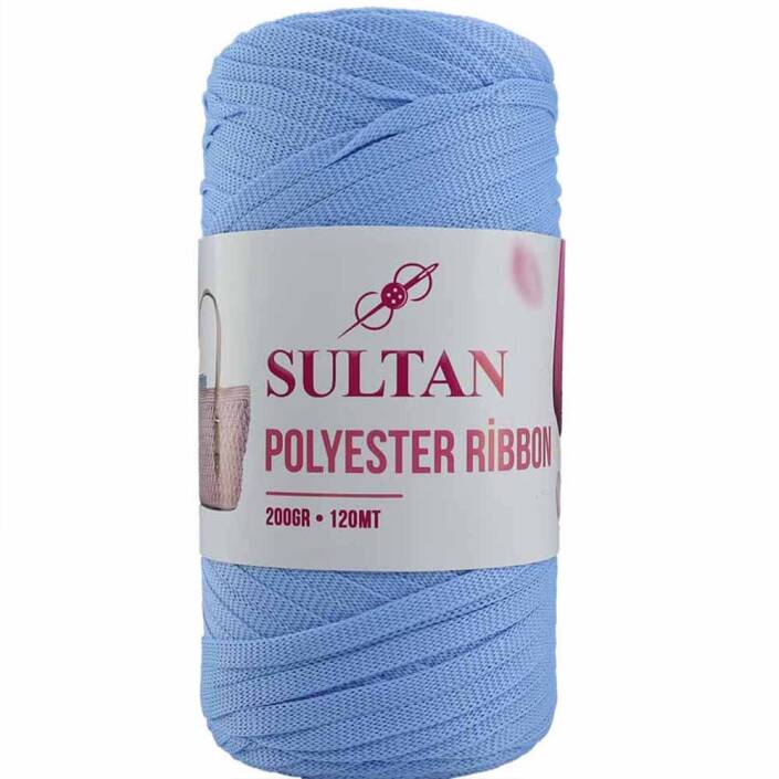 Polyester Ribbon Makrome ( 200 Gr ) 826 Bebe Mavisi - 1