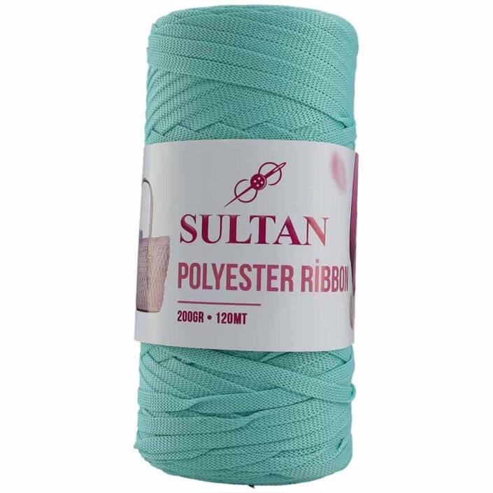 Polyester Ribbon Makrome ( 200 Gr ) 844 Su Yeşili - 1