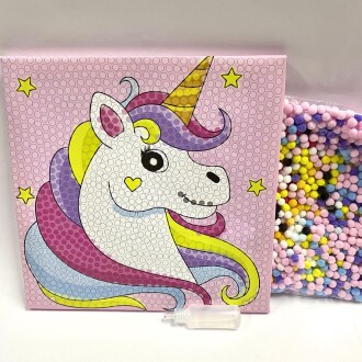 Ponpon Yapıştırma Seti Unicorn - Orivyum