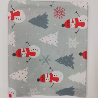 Poplin Kumaş Kardan Adam ( 50x120 ) - Orivyum