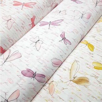 Poplin Kumaş Kelebek ( 50x120 ) - Orivyum