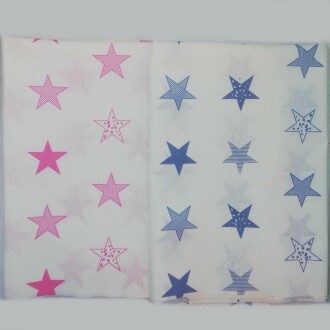 Poplin Kumaş Sade Yıldız - Orivyum