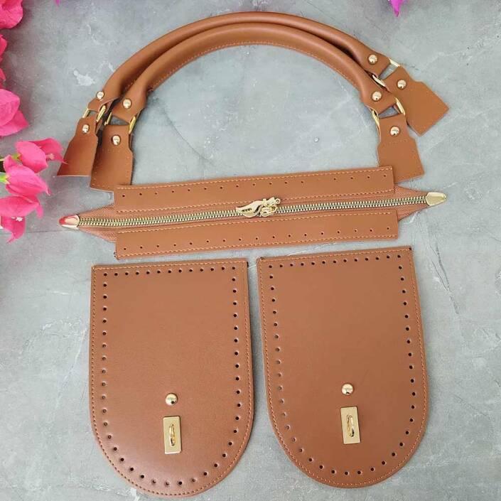 PRD Saplı Yan Körüklü Deri Çanta Seti - 4