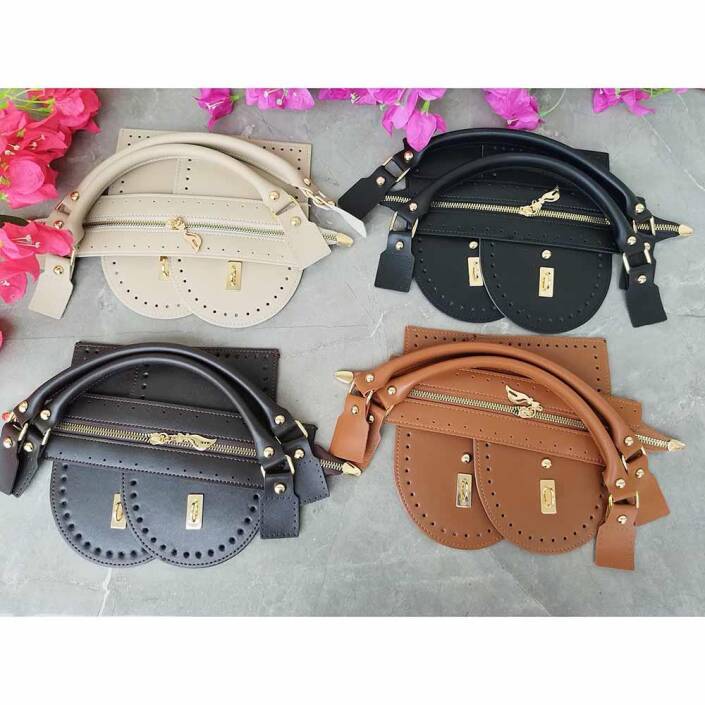 PRD Saplı Yan Körüklü Deri Çanta Seti - 1