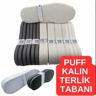 Puff Kalın Terlik Bot Tabanı Üç Katmanlı ( 1 Çift ) - 3