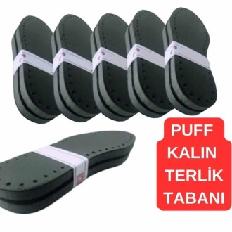 Puff Kalın Terlik Bot Tabanı Üç Katmanlı ( 1 Çift ) - 6