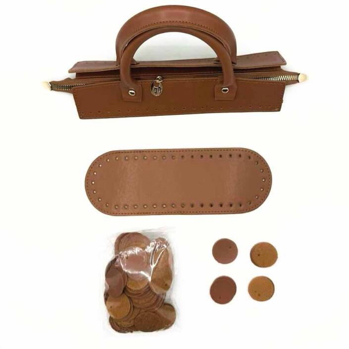 Pullu-2 Deri Pullu Deri Çanta Seti - 4