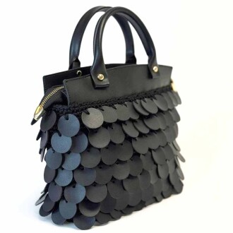 Pullu-2 Deri Pullu Deri Çanta Seti - 2