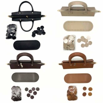 Pullu-2 Deri Pullu Deri Çanta Seti - 3