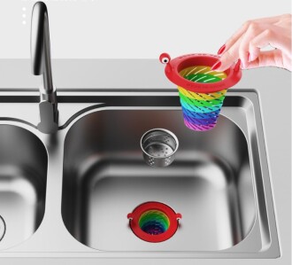 Renkli 6 Kademeli Lavabo Süzgeci - Orivyum