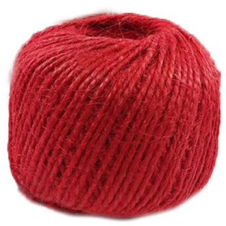 Renkli Jüt İp Kırmızı ( Hasır İp -Kendir İp -Çuval İpi -Kırnap İpi ) - Orivyum