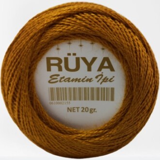 Rüya Etamin İpi Koyu Hardal - Rüya
