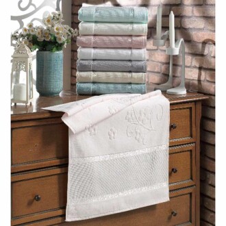 Rüya Etamin İşleme Kanaviçe Havlusu Düz ( 50x90 ) 1 Adet - Rüya