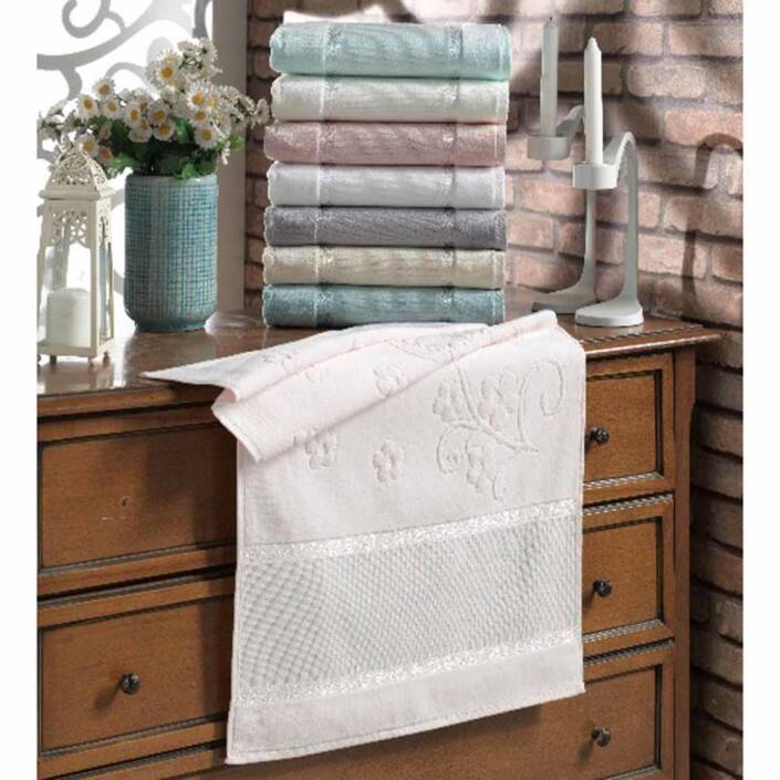 Rüya Etamin İşleme Kanaviçe Havlusu Düz ( 50x90 ) 1 Adet - 1