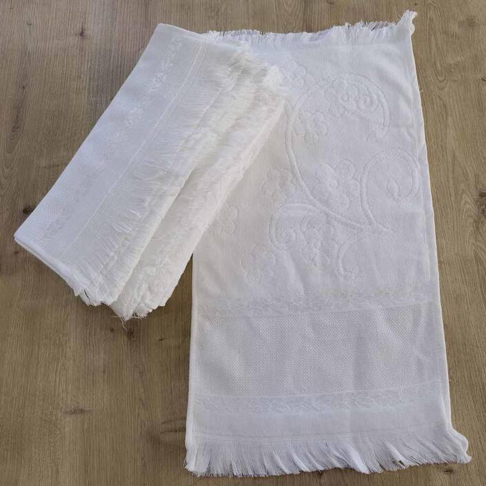 Rüya Etamin İşleme Kanaviçe Havlusu Saçaklı ( 30x50 ) 1 Adet - 4