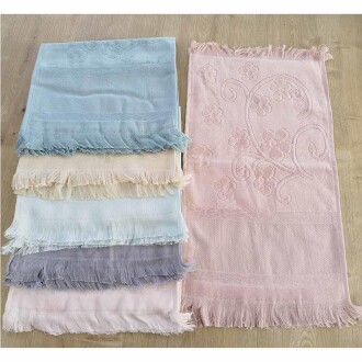 Rüya Etamin İşleme Kanaviçe Havlusu Saçaklı ( 30x50 ) 1 Adet - Rüya