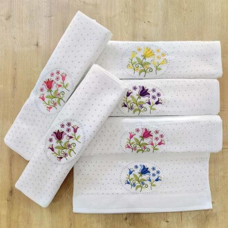 Rüya Kadife Gold Jakarlı Taşlı Havlu ( 50x90 ) 1 Adet - Rüya