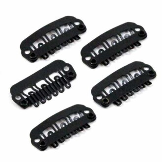 Saçsız Bebek Tokası Aparatı ( 5 Adet ) Siyah - Orivyum