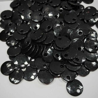 Sedef Görünümlü Plastil Pul ( 100 Gram ) Düz Siyah - Orivyum