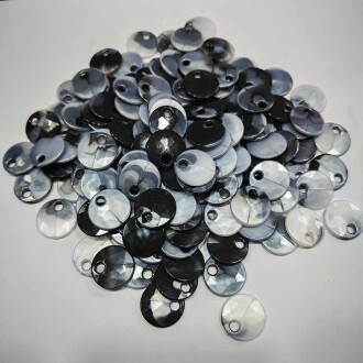 Sedef Görünümlü Plastil Pul ( 100 Gram ) Ebruli Siyah - Orivyum