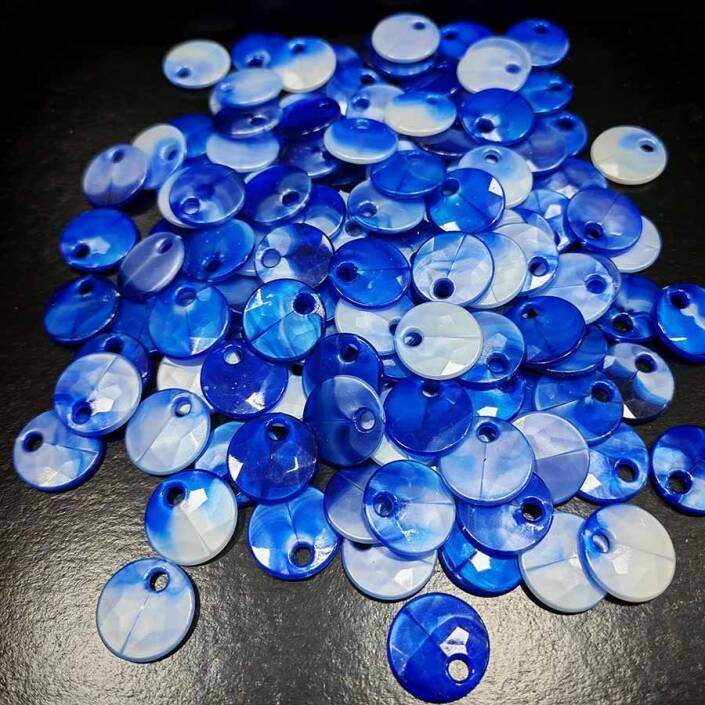 Sedef Görünümlü Plastil Pul ( 100 Gram ) Mavi - 1