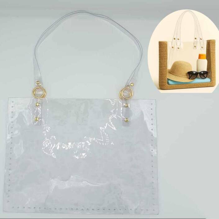 Şeffaf Çanta Kiti - Şeffaf Plaj Çantası 2 Parça - 1
