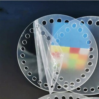 Şeffaf Çanta Plakası ( 2 Adet ) Yuvarlak 20x20 Cm - 3