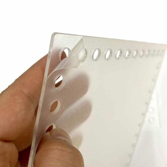 Şeffaf Çanta Plakası ( 2 Adet ) Dikdörtgen 20x20 Cm - Orivyum