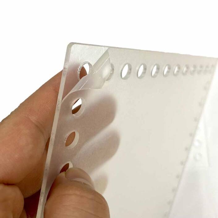 Şeffaf Çanta Plakası ( 2 Adet ) Dikdörtgen 20x20 Cm - 1