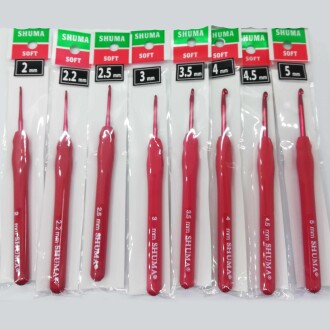 Shuma Silikon Saplı Tığ ( 1 Adet ) Red Kırmızı - Shuma