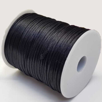 Sıçan Kuyruğu Siyah ( Takı Ve Tesbih İpi ) 1 Metre - Orivyum