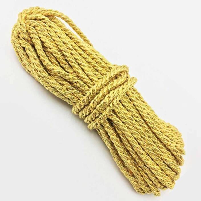 Simli Kordon İpi ( 10 Metre ) Altın - 1