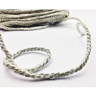 Simli Kordon İpi ( 10 Metre ) Gümüş - 2