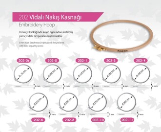 Şirin Ahşap Vidalı Kasnak ( 1 Adet ) - 3