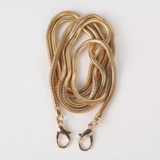 Solucan Model Kancalı Çanta Zinciri Altın - Orivyum