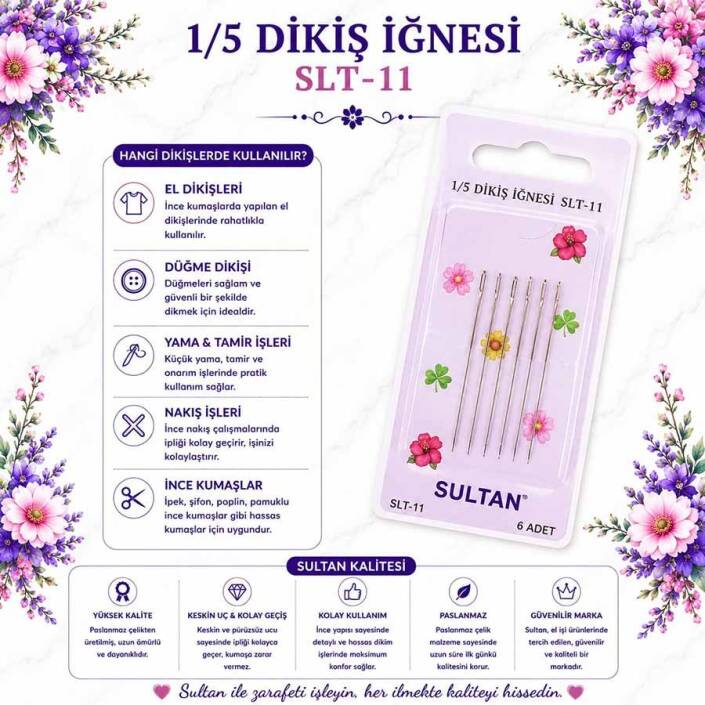 Sultan 1/5 Dikiş İğnesi SLT-11 - 1