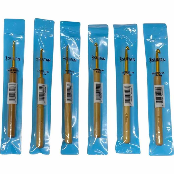 Sultan 6 Adet Bambu Örgü Tığı Seti - 1