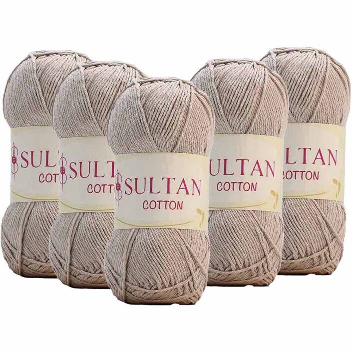 ( 5 Adet ) Sultan Cotton Amigurumi İpi No:03 Açık Bej - 1