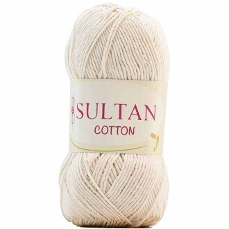 Sultan Cotton Amigurumi İpi No:00 Açık Krem ( 100 Gr ) - Sultan