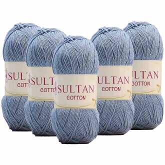 ( 5 Adet ) Sultan Cotton Amigurumi İpi No:15 Bebe Mavi - Sultan