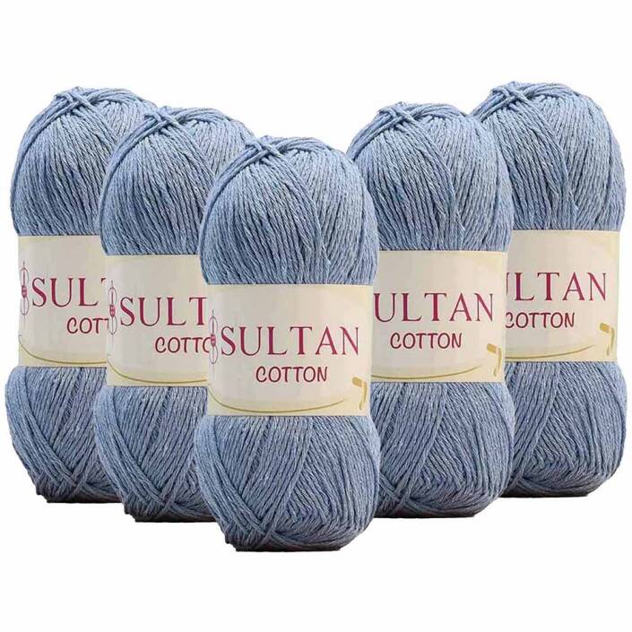 ( 5 Adet ) Sultan Cotton Amigurumi İpi No:15 Bebe Mavi - 1