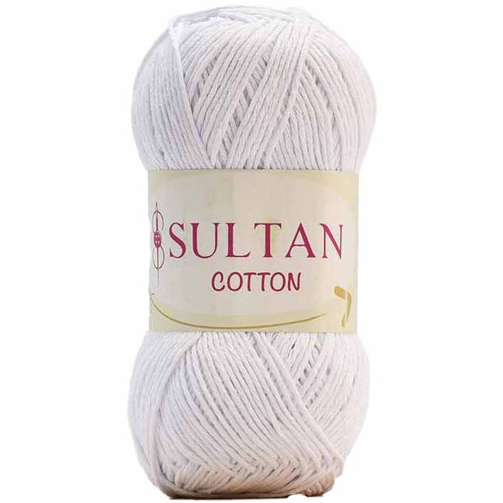 Sultan Cotton Amigurumi İpi No:02 Beyaz ( 100 Gr ) - 1