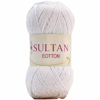 Sultan Cotton Amigurumi İpi No:02 Beyaz ( 100 Gr ) - Sultan