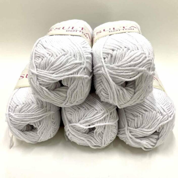Sultan Cotton Amigurumi İpi Beyaz ( 5 Adet ) - 1