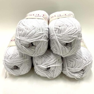 Sultan Cotton Amigurumi İpi Beyaz ( 5 Adet ) - 6